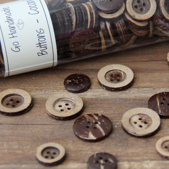 Coconut Buttons - Classic - Go Handmade
2