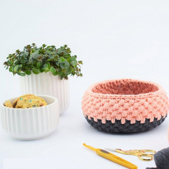 Crochet Ribbon Basket
4