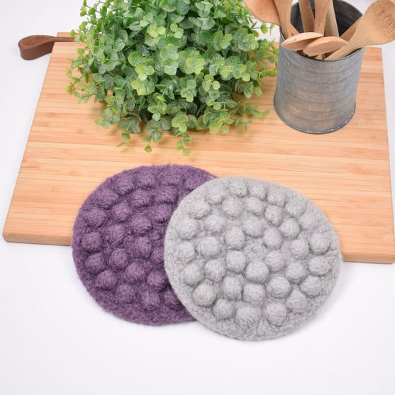 Felted Trivet with Bubbles
2