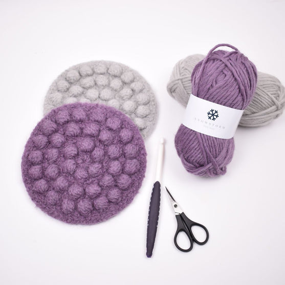 Felted Trivet with Bubbles
3
