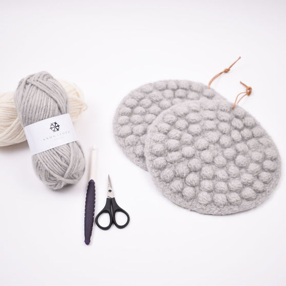 Pot holders with bubbles
2