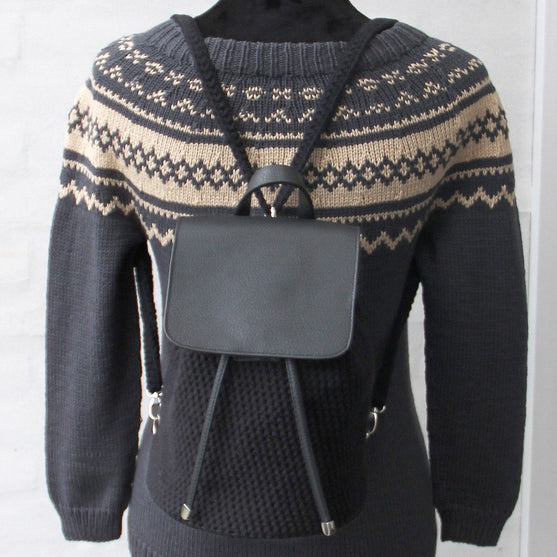 Bag Flap w/Magnetic Button - Beige/Silver - Go Handmade
8