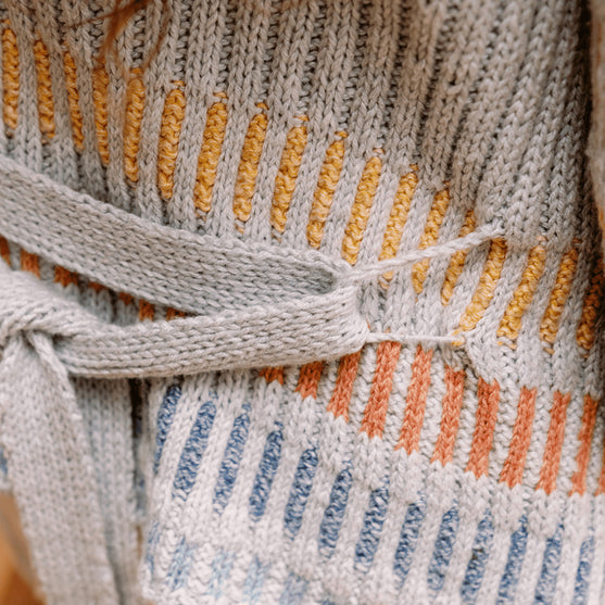 Fusing Cardigan - Open Cardi with Tie Belt
3