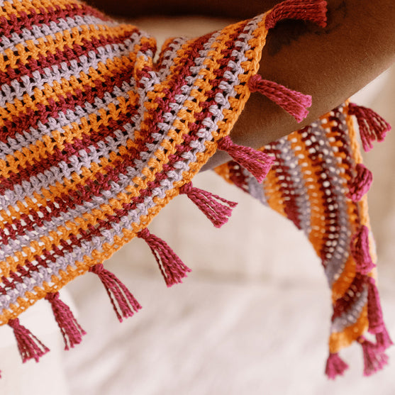 Confetti Glass - Triangular Shawl
4