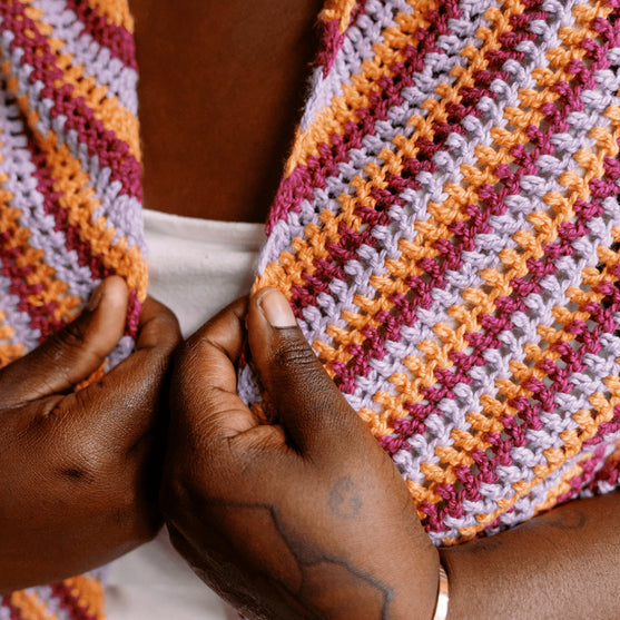 Confetti Glass - Triangular Shawl
6