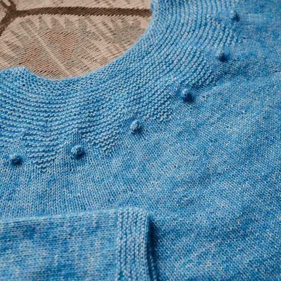 Adorned Pullover - Garter Yoke Pullover
10