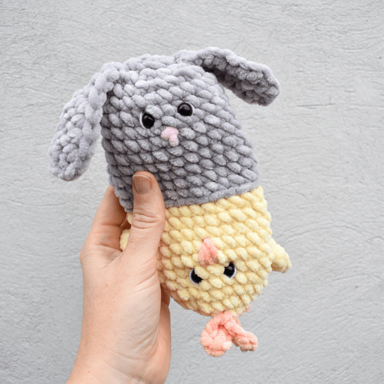 Bunny and Chicken - Reversible Toy
10
