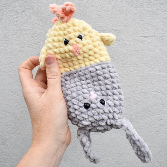 Bunny and Chicken - Reversible Toy
6