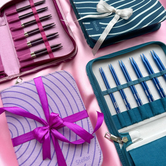 Stellar Interchangeable Circular Needle Set Essential - Sapphire - Hobbii
13