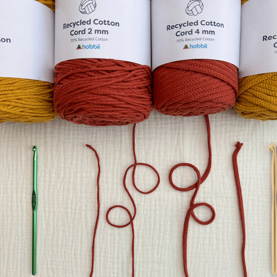 Recycled Cotton Cord (2 mm - 0.7 in) - Hobbii
4