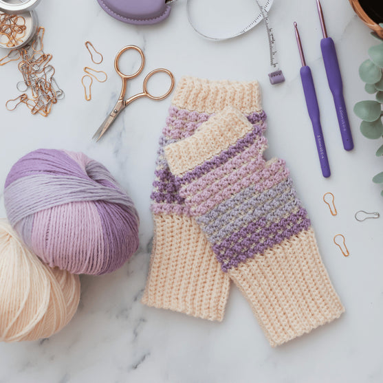 Coffee and Cream - Wrist Warmers
13