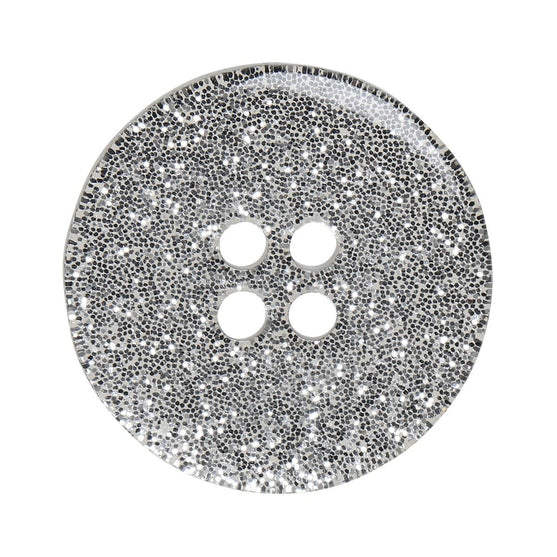 Glitter Buttons – Silver - Multiple sizes - Go Handmade
3