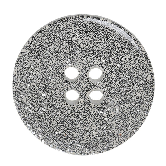 Glitter Buttons – Silver - Multiple sizes - Go Handmade
4