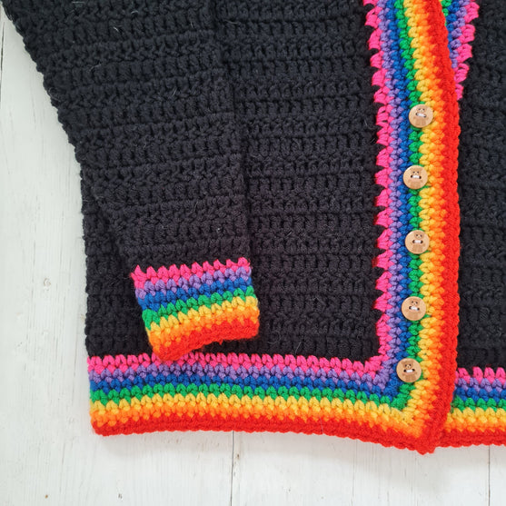 Rainbow Contrast - Children’s Cardigan
3