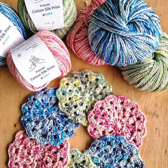 Silk Print Flower - Coasters
5