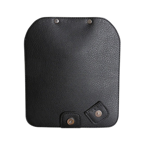 Bag Flap w/Magnetic Button - Black/Silver - Go Handmade
4