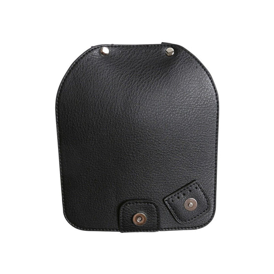 Bag Flap w/Magnetic Button - Black/Silver - Go Handmade
5