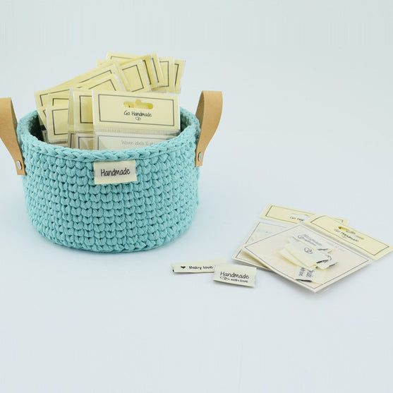 10 Labels - Made with love - 1 heart - 3.5 cm - Go Handmade
5