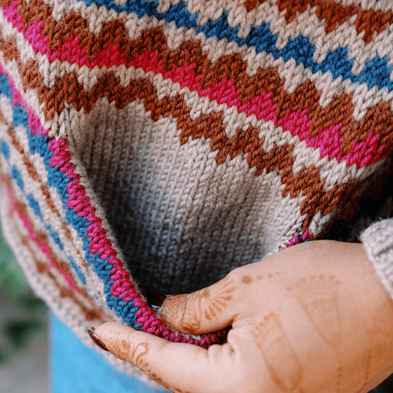 Ottolie - Chevron Cardigan with Pockets
7