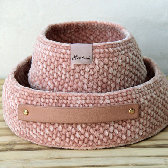 Moss Stitch Basket with PU bases - universal
3