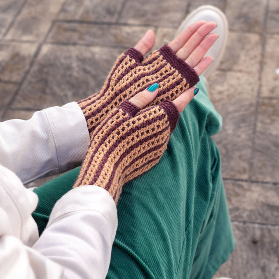 Kaleidoskope - Fingerless Mittens
7