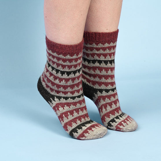 Socks in stranded colorwork
2