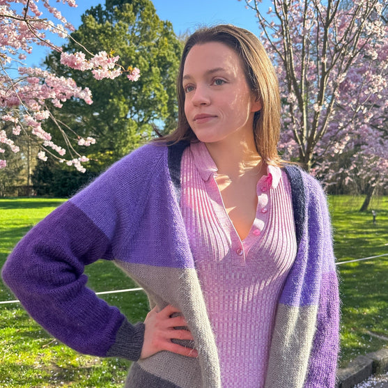 Brede Striber - Long Cardigan
5