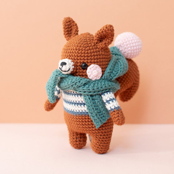 Bruno Squirrel - Crochet Kit
6