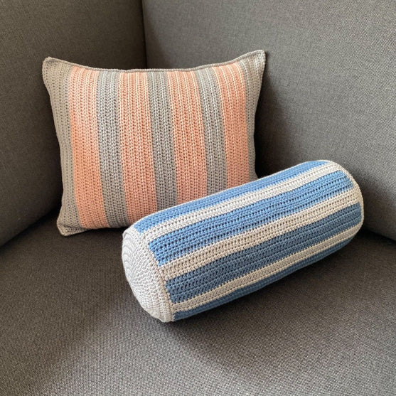 Cotton Stripes Pillow – Bolster
2