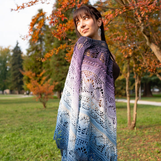 Frozen Iris - Shawl
16