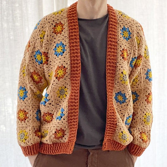 Floral Fusion - Men’s Cardigan
5