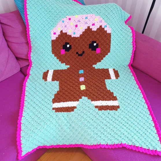 Kawaii Gingerbread Man - Blanket
3