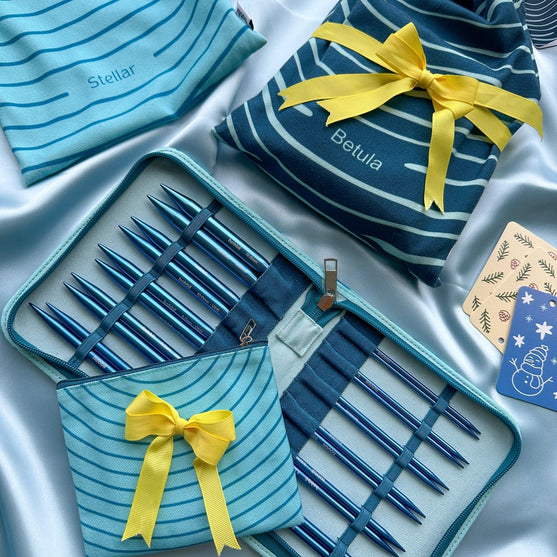 Stellar Interchangeable Circular Needle Set Deluxe - Sapphire - Hobbii
15