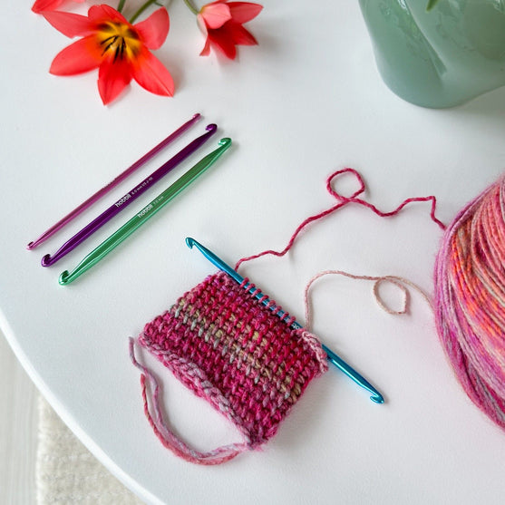 Alu Double Ended Tunisian Crochet Hook Set - 14 cm - Hobbii
4