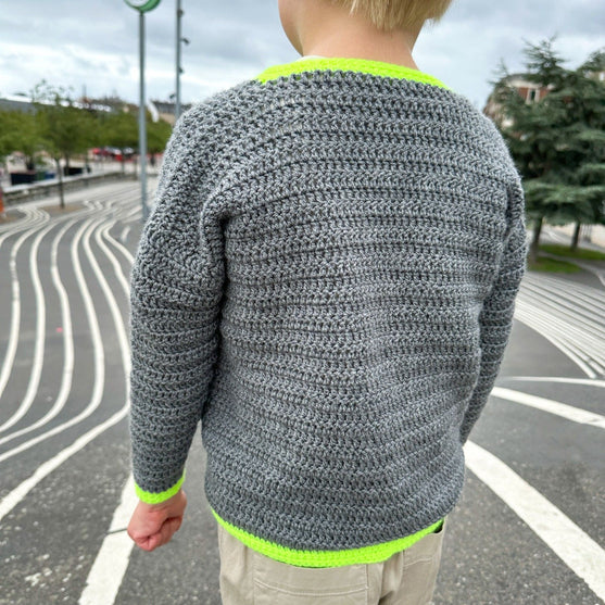 Contrast Cardi - Children's cardigan
2