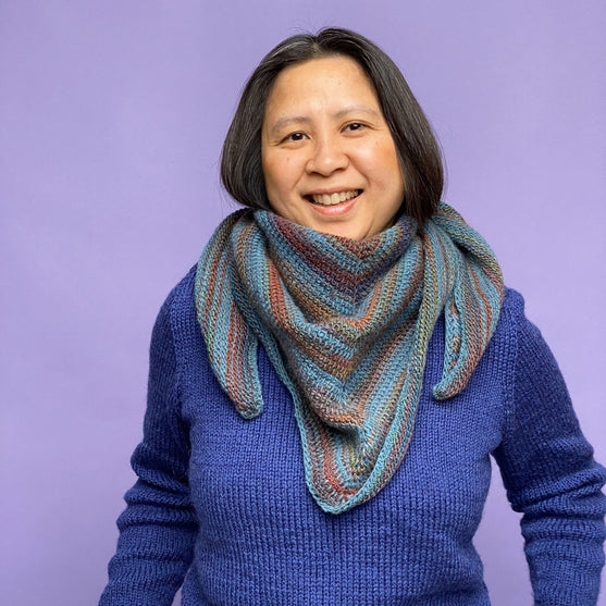 Jasmin - Tunisian Crochet Shawl
5