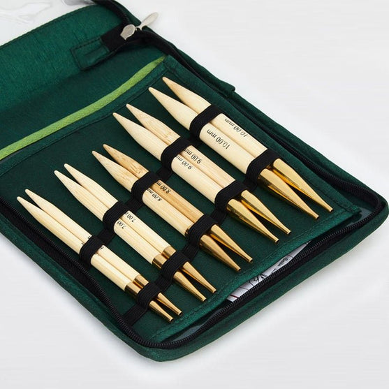 Bamboo Interchangeable Circular Needle Set - Thick Needles - KnitPro
2
