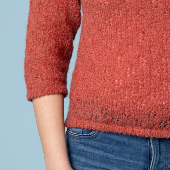 Martha - Blouse with lace pattern
3
