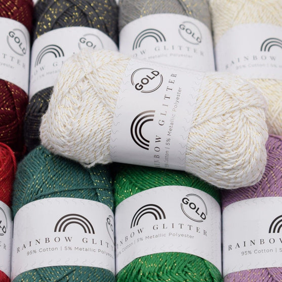 Rainbow 8/4 Glitter Gold - Hobbii
3