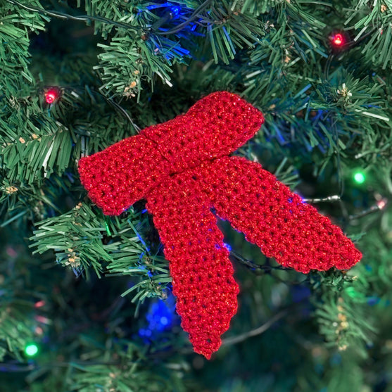 Crochet Bow - Christmas Decoration
5