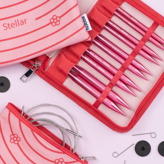 Stellar Interchangeable Circular Needle Set Deluxe - Coral - Hobbii
2