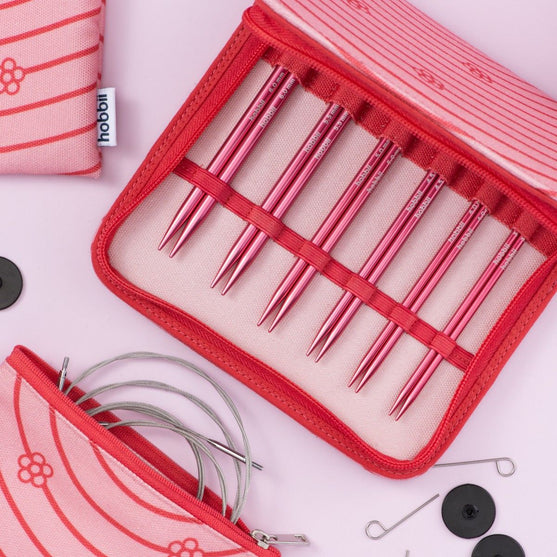 Stellar Interchangeable Circular Needle Set Deluxe - Coral - Hobbii
3