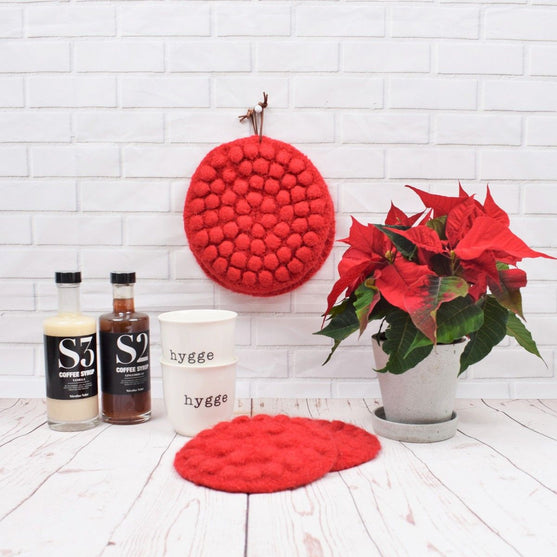 Christmas Pot holders with Bubbles
2