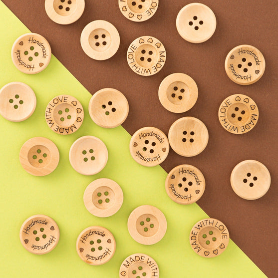 Wooden Buttons - 21 mm (0.8 in) - Hobbii
2