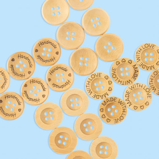 Wooden Buttons - 21 mm (0.8 in) - Hobbii
3