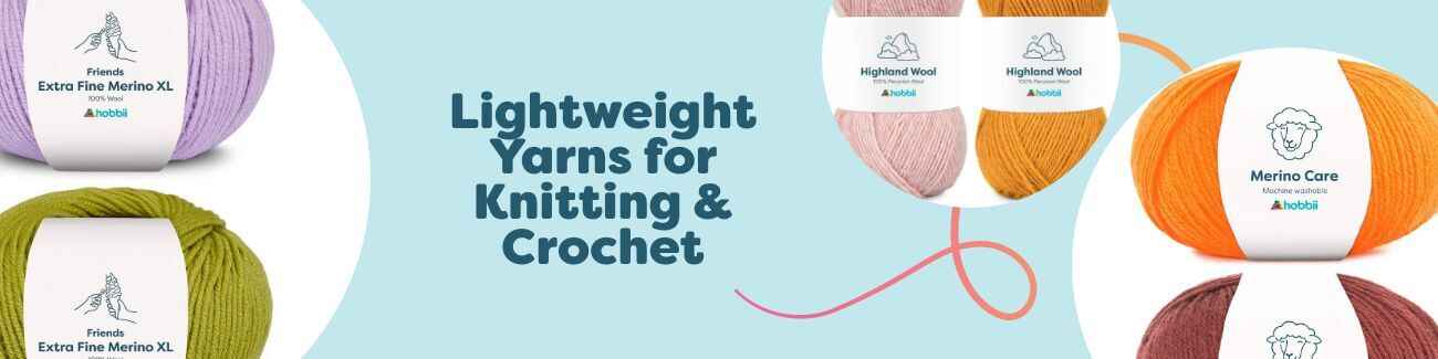 Lightweight Yarns for Knitting & Crochet