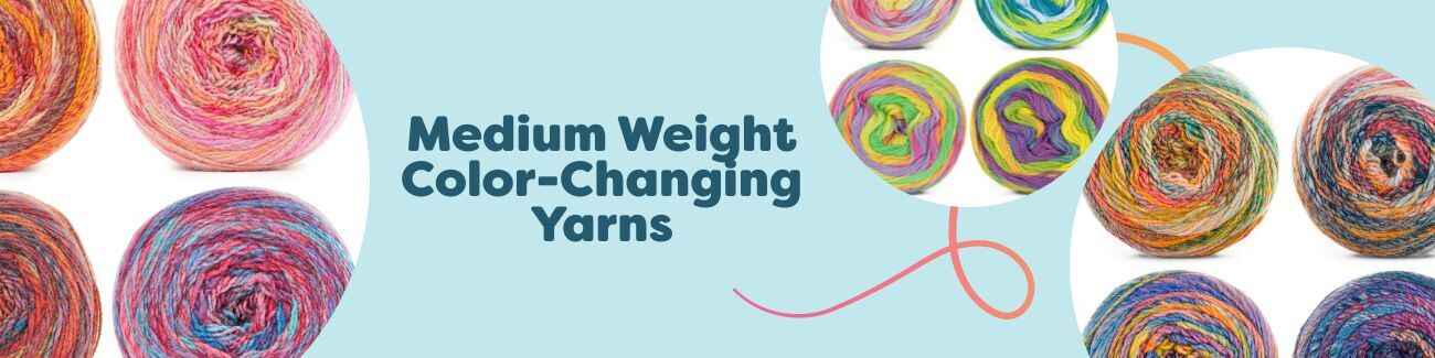 Medium Weight Color-Changing Yarns