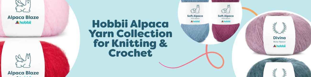 Hobbii Alpaca Yarn Collection for Knitting & Crochet