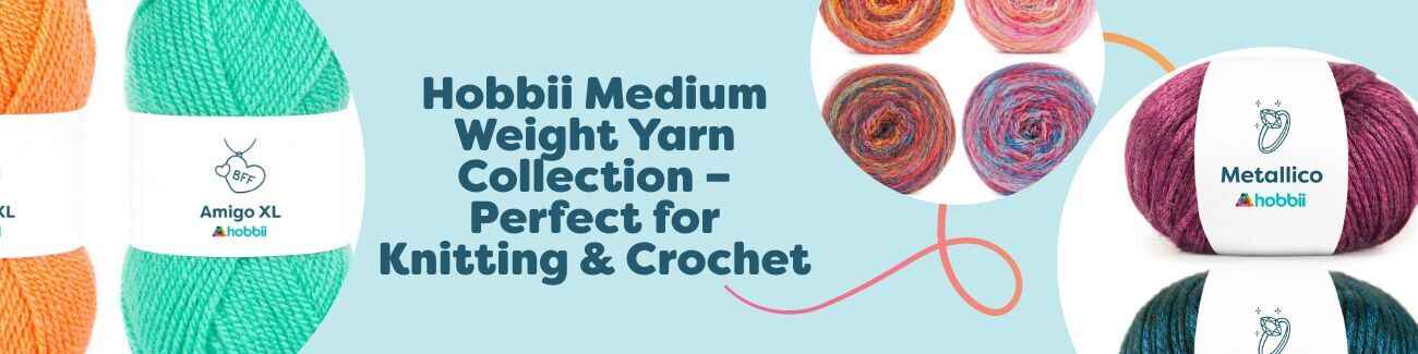 Hobbii Medium Weight Yarn Collection – Perfect for Knitting & Crochet