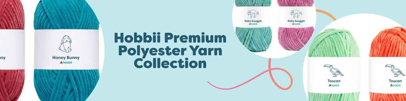 Hobbii Premium Polyester Yarn Collection